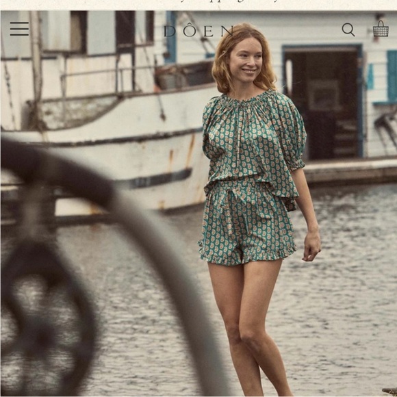 Doen Tops - DÔEN Shore Top - Sunrise Paisley (Size S)